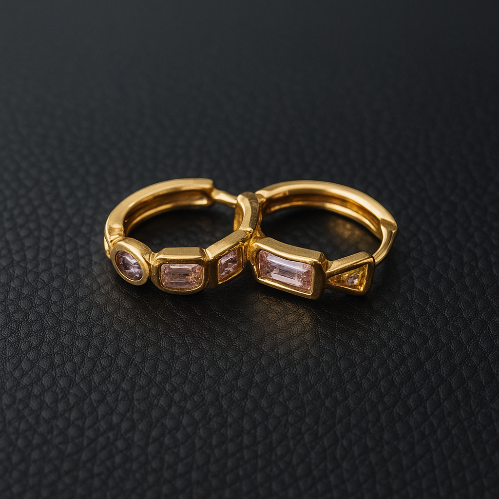 Aretes con Piedras Brillantes Modelo Nuevo