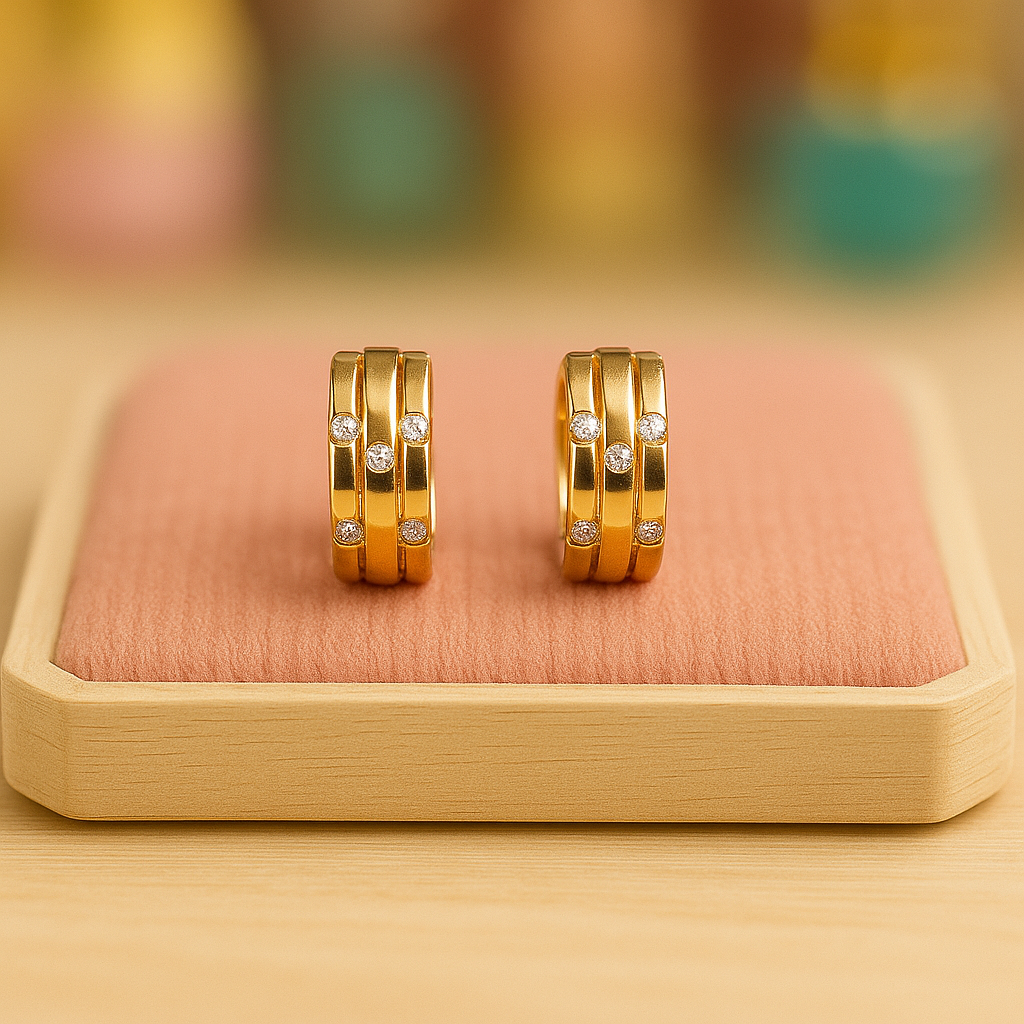 Aretes Tipo Arracada, Discreto y Moderno