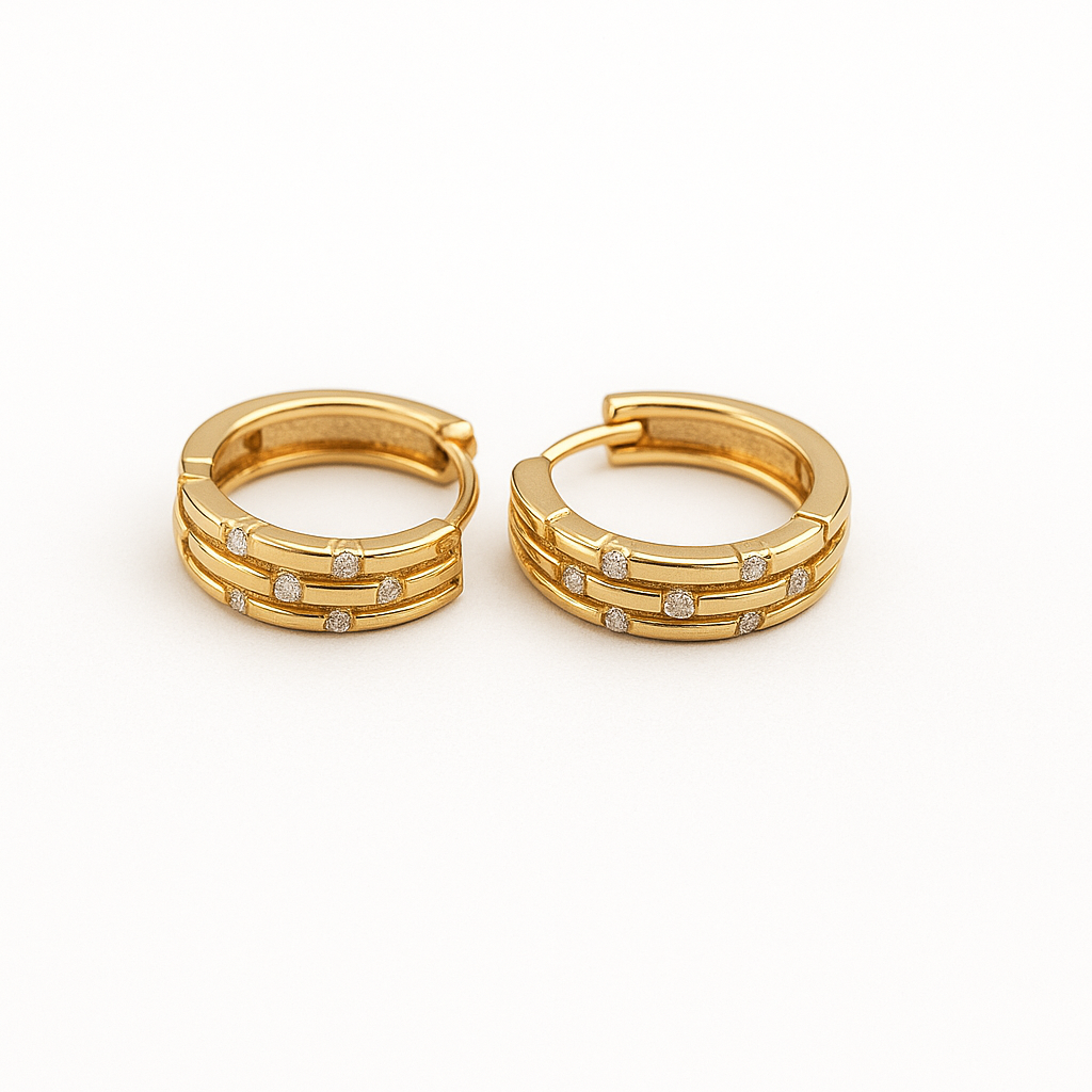 Aretes Tipo Arracada, Discreto y Moderno
